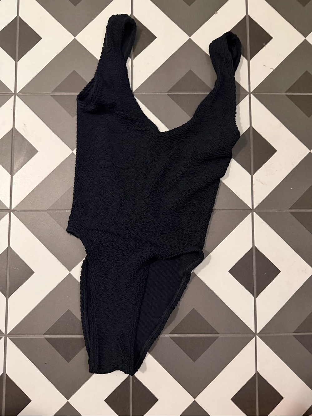 Bond-Eye crinkle cut swimsuit